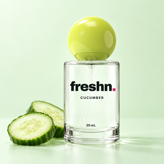 freshn. Cucumber breath spray with cucumber slices