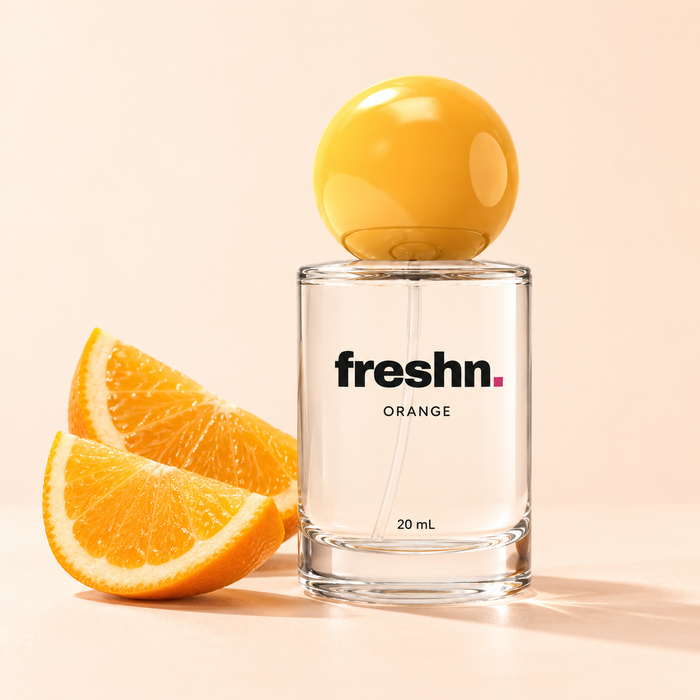 freshn. Orange breath spray with orange slices